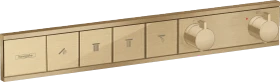 Hansgrohe RainSelect Thermostat Unterputz für 4 Verbraucher brushed bronze
