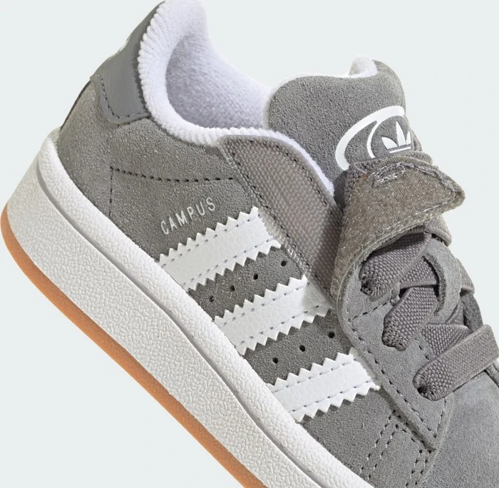 adidas Campus 00s Comfort Closure Elastic Lace grey three/cloud white/gum (Junior)