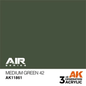 AK-Interactive 3rd Gen Acrylic Colors Air Series medium green 42, 17ml