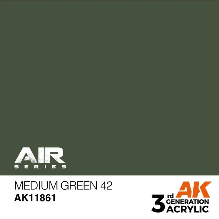 AK-Interactive 3rd Gen Acrylic Colors Air Series medium green 42, 17ml