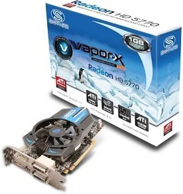 Sapphire Vapor-X Radeon HD 5770, 1GB GDDR5, 2x DVI, HDMI, DP, full retail