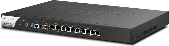 DrayTek Vigor 3910 Rackmount Gigabit Router, 10x RJ-45, 2x SFP+