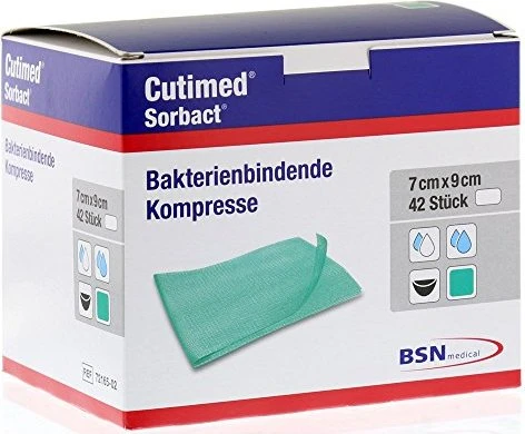 BSN medical Cutimed Sorbact Kompressen, 7 x 9cm, 42 Stück