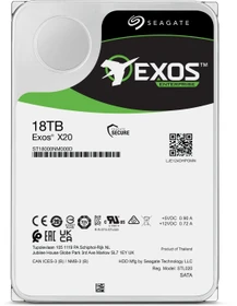 Seagate Exos X X20 18TB, 24/7, 512e/4Kn / 3.5" / SAS 12Gb/s
