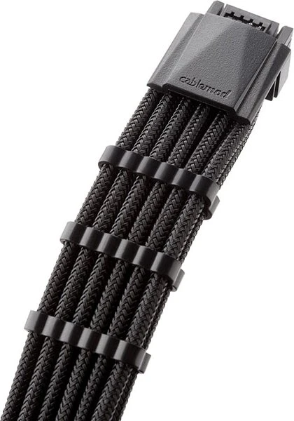 CableMod C-Series Pro ModMesh 12VHPWR for Corsair, 3x 8-Pin PCIe Stecker auf 16-Pin PCIe 5.0 12VHPWR Stecker, Adapterkabel, schwarz, 60cm