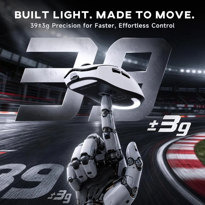Attack Shark F1 Air 8KHz Wireless, White & Black, inkl. Grip Tape, USB/Bluetooth