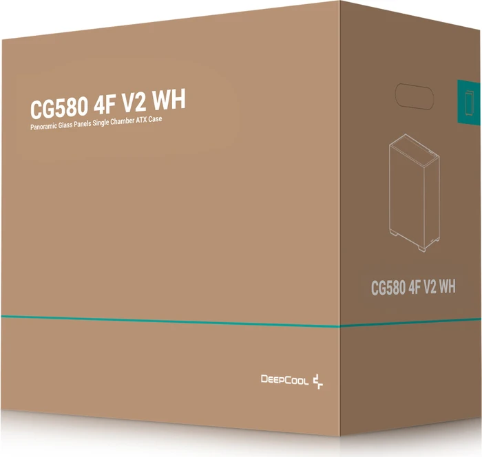 DeepCool CG580 4F V2 WH, weiß, Glasfenster
