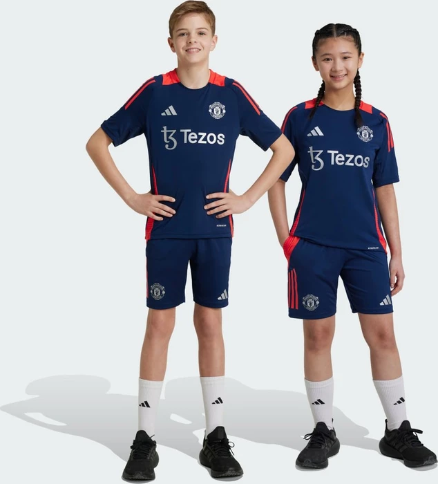 adidas Manchester United Tiro 24 Trainingshose kurz night indigo/bright red (Junior)