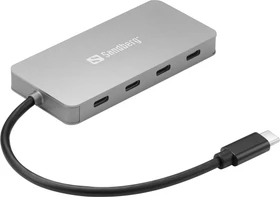 Sandberg USB-C Hub, 4x USB-C 3.1, USB-C 3.1 [Stecker] (136-41)