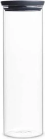 Brabantia Vorratsdose Glasbehälter 1.9l dark grey