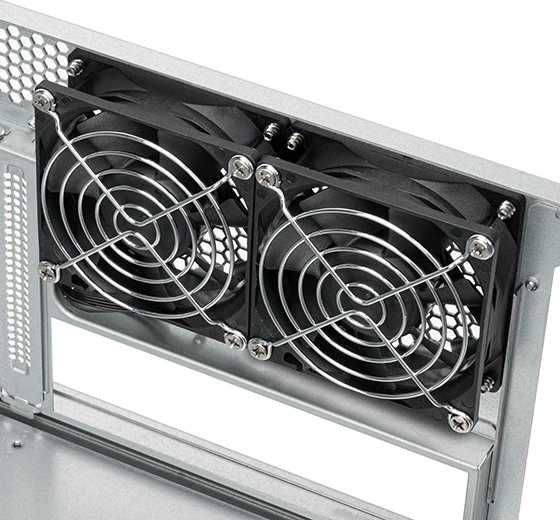 SilverStone RM45-360, Rackmount Storage, grau/schwarz, 4HE, ATX