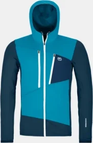 Ortovox Fleece Grid Hoody Funktionsjacke mountain blue (Herren)