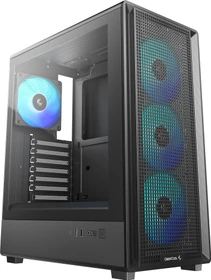 DeepCool CC550 4F, schwarz, Glasfenster