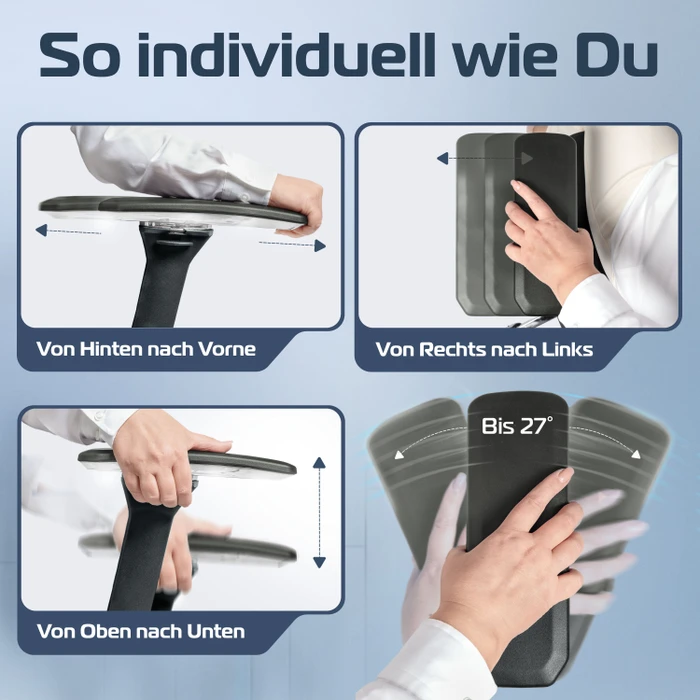 Clouvou CleverSeat Bürostuhl, schwarz
