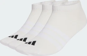 adidas Thin and Light Essentials Low Cut Socken weiß/schwarz, 3 Paare (JZ0533)