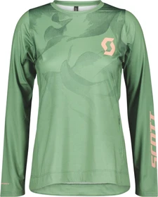 Scott Trail Vertic Trikot langarm glade green/crystal pink (Damen)