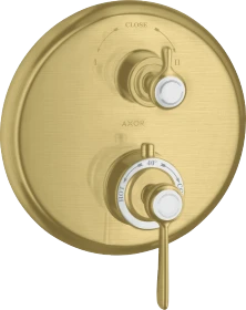 Hansgrohe Axor Montreux Thermostat Unterputz mit Hebelgriff und Ab- und Umstellventil brushed brass