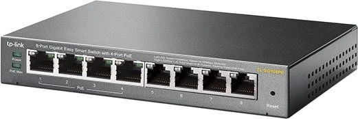 TP-Link TL-SG108PE Desktop Gigabit Smart Switch, 8x RJ-45, 64W PoE+