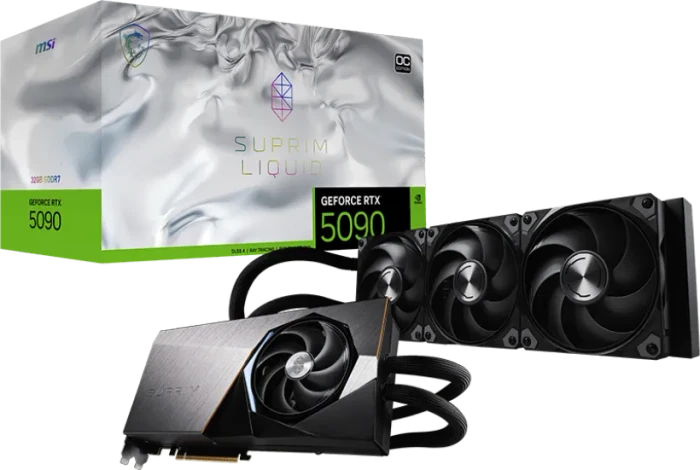MSI GeForce RTX 5090 32G Suprim Liquid OC, G5090-32SLC, 32GB GDDR7, HDMI, 3x DP