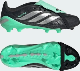 adidas Predator League Fold Over Tongue FG core black/silver metallic/pulse mint (Junior)