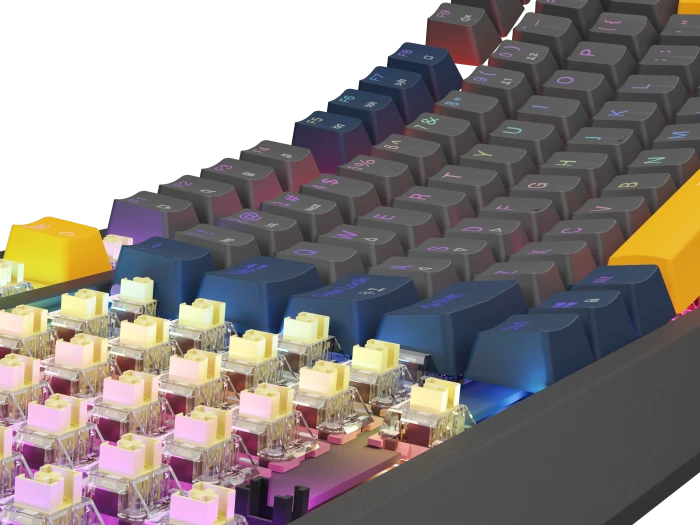 Genesis Thor 230 TKL, Naval Blue Negative, LEDs RGB, hot-swap, Outemu Panda, USB, US
