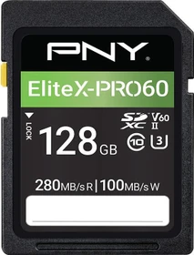 PNY EliteX-PRO 60 R280/W100 128GB, UHS-II U3, Class 10