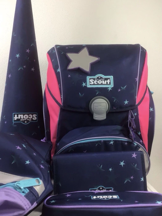 Scout Alpha Pretty Star Schultaschen-Set, 4-tlg.