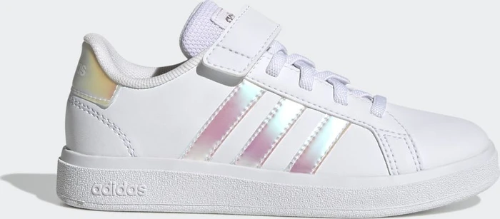 adidas Grand Court Lifestyle Court Elastic Lace and Top Strap cloud white/iridescent (Junior)