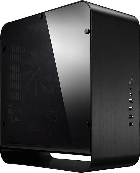 Jonsbo UMX1 Plus schwarz, Acrylfenster, Mini-ITX