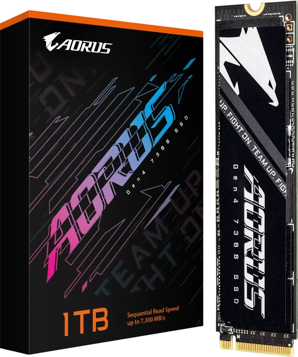GIGABYTE AORUS Gen4 7300 SSD 1TB, M.2 2280 / M-Key / PCIe 4.0 x4