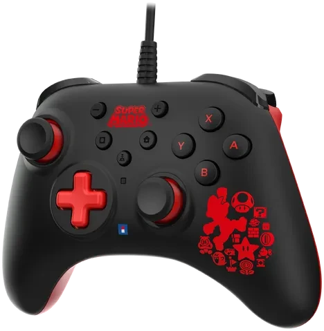 Hori Horipad Turbo Controller Super Mario Edition schwarz/rot (Switch)