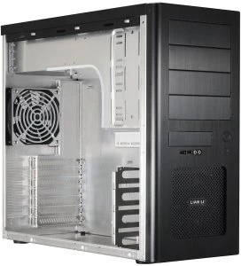 Lian Li PC-8NWB schwarz, Acrylfenster