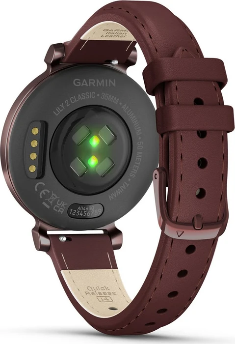 Garmin Lily 2 Classic dark bronze/mulberry leather
