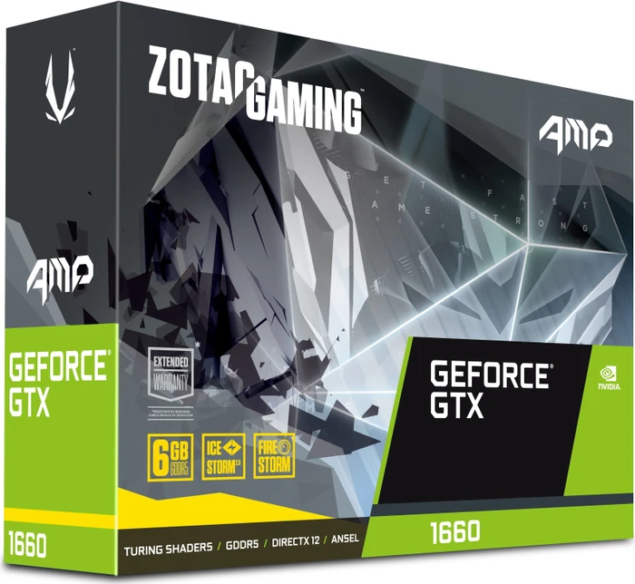 Zotac Gaming GeForce GTX 1660 AMP, 6GB GDDR5, HDMI, 3x DP