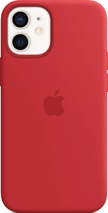 Apple Silikon Case mit MagSafe für iPhone 12 Mini rot