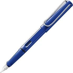 Lamy safari blau, rechte Hand, breit