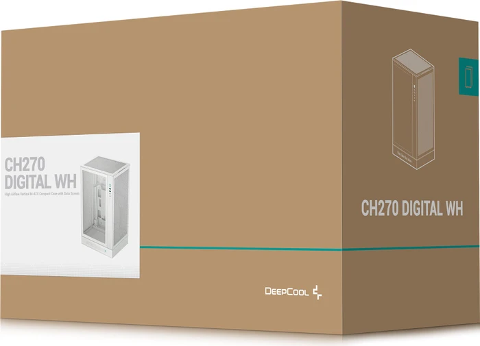 DeepCool CH270 DIGITAL WH, weiß, Glasfenster