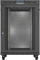 Lanberg 19" Rackschrank 22HE, LCD, freistehend, Flat Pack, V2, Gitternetztür, IP20, RAL 9004, 1200mm tief Vorschaubild
