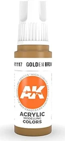 AK-Interactive 3rd Gen Acrylic Colors Acrylic Modelling Colors golden brown, 17ml