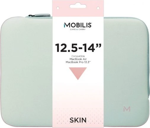 Mobilis Skin 12.5-14" Sleeve Notebook-Hülle, grau/rosa