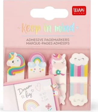 Legami Haftindex Keep in Mind Unicorn, glatt, 80 Blatt