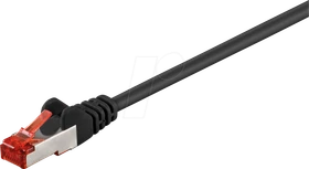 goobay Patchkabel, Cat6, S/FTP, RJ-45/RJ-45, 7.5m, schwarz
