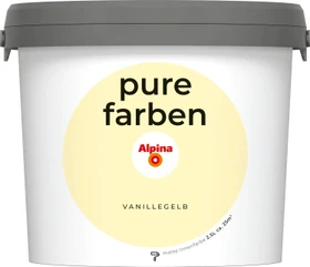 Alpina Farben Pure Farben Wandfarbe innen vanillegelb, 2.5l