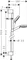 Hansgrohe Crometta Brauseset 100 1jet mit Brausestange 90cm weiß/chrom Vorschaubild