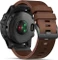Garmin Fenix 5X Plus Sapphire grau mit Lederarmband Vorschaubild