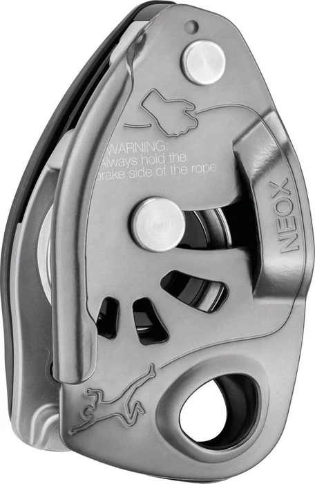 Petzl NEOX halbautomatisches Sicherungsgerät light gray
