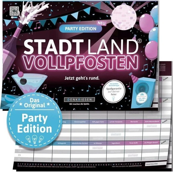 Stadt Land Vollpfosten - Party Edition - "Jetzt geht's rund"