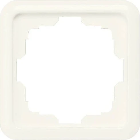 Siemens DELTA profil Rahmen 80x80mm 1-Fach ausgeschnitten, silber