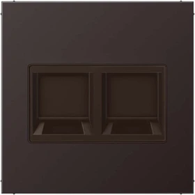 Jung Serie LS Abdeckung für Modular-Jack-Steckbuchsen 2fach, dark