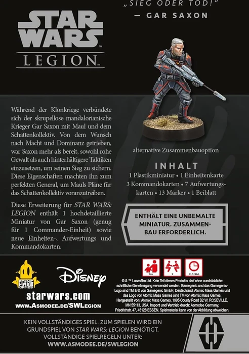 Star Wars Legion - Gar Saxon